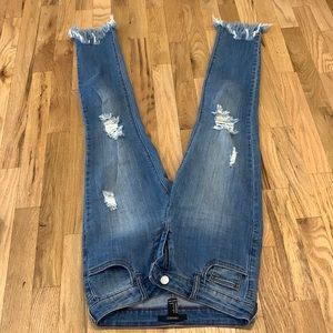 Forever 21 size small ripped jeans